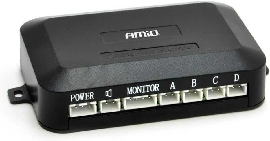 Amio Parkavimo pagalbos sistema TFT01 4,3" su HD-307-IR kamera, 4 juodi jutikliai, vidinis montavimas