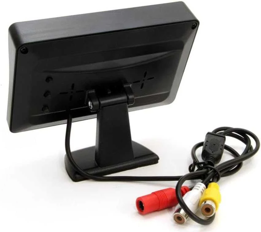 Amio Parkavimo pagalbos sistema TFT01 4,3" su HD-310 kamera, 4 sidabro spalvos jutikliai