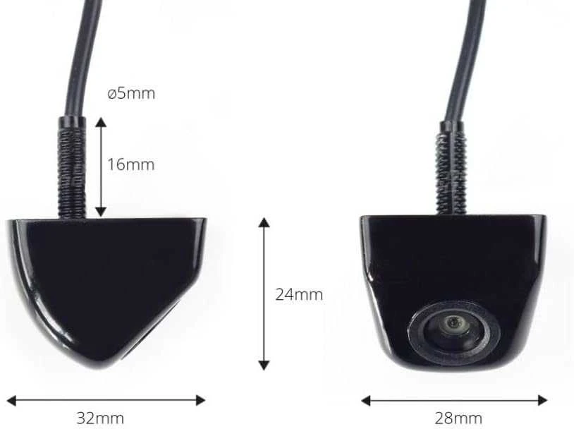 Amio Parkavimo pagalbos sistema TFT01 4,3" su HD-310 kamera, 4 juodi jutikliai, vidinis montavimas