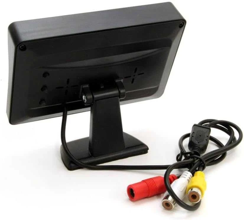 Amio Parkavimo pagalbos sistema TFT01 4,3" su HD-310 kamera, 4 juodi jutikliai