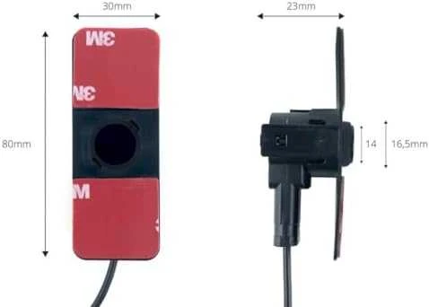 Amio Parkavimo pagalbos sistema TFT01 4,3" su HD 315 LED kamera, 4 juodi jutikliai, vidinis montavimas