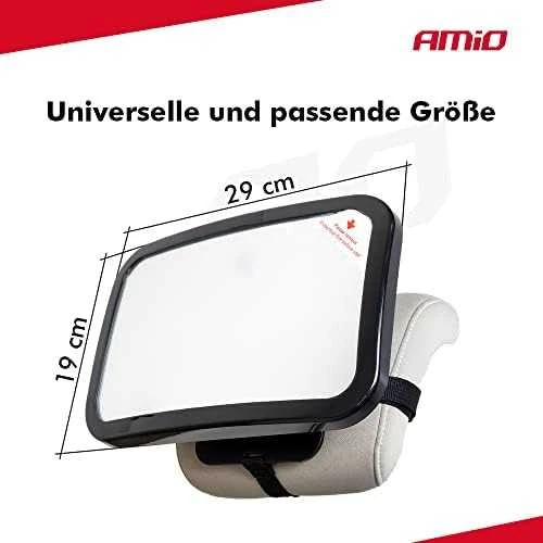 Automobilinis veidrodis vaikui stebėti AMiO, 29 x 19 cm