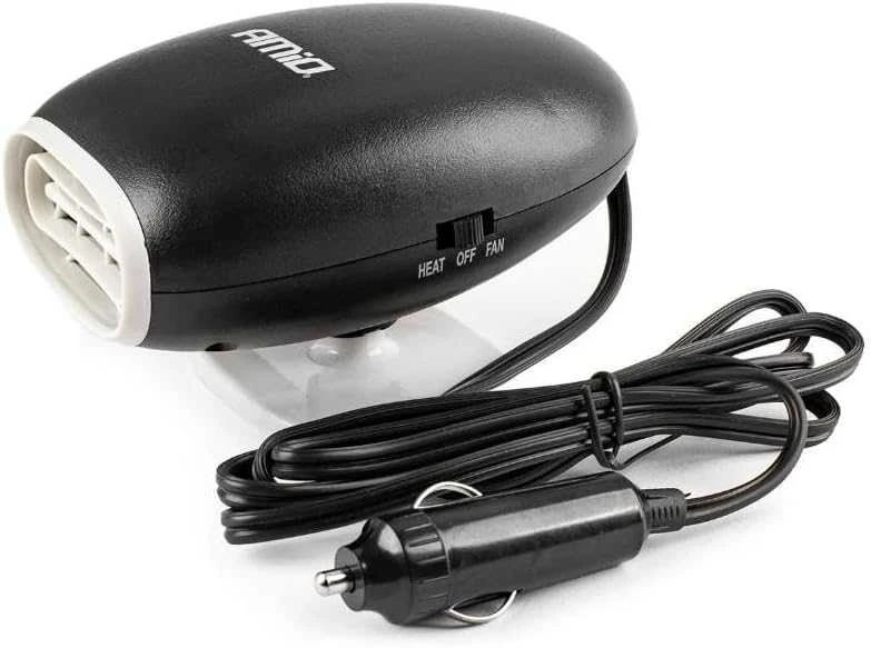 Automobilinis šildytuvas su ventiliatoriumi 12V 150W AMIO-02900