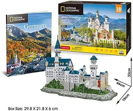 CUBICFUN 3D dėlionė „Neuschwanstein pilis“