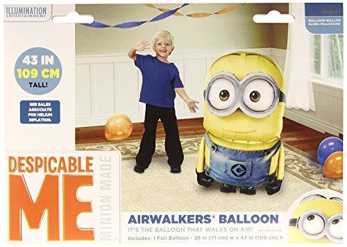 AMSCAN Vaikštantys Minions folijos balionas - 71 x 109 cm - 1 vnt. universalus
