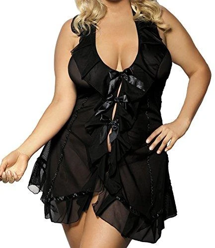 Anais ACRE juodas chemise L+ ( juoda halka )
