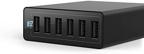 Telefono įkroviklis Anker PowerPort 6 USB Charger 60W 6 Port Black A2123