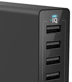 Telefono įkroviklis Anker PowerPort 6 USB Charger 60W 6 Port Black A2123