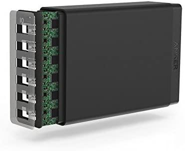 Telefono įkroviklis Anker PowerPort 6 USB Charger 60W 6 Port Black A2123