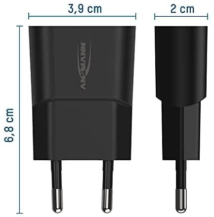 Ansmann namų įkroviklis HC105 1xUSB 1000mA juodas