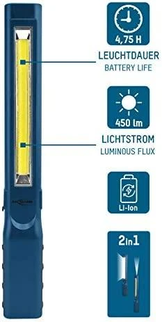 Ansmann WL450R plonas LED dirbtuvių lempa