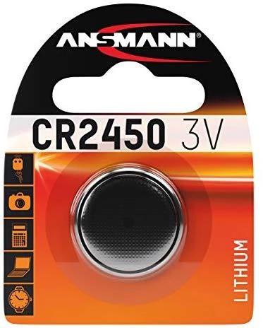 Ansmann CR 2450, Vienkartinė baterija, CR2450, Ličio jonų (Li-Ion), 3 V, 1 vnt., Nikelis