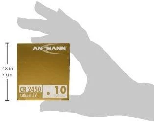 Ansmann CR 2450, Vienkartinė baterija, CR2450, Ličio jonų (Li-Ion), 3 V, 1 vnt., Nikelis