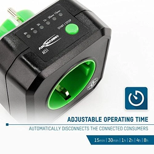 Ansmann AES 1 Zero Watt laiko valdomas atgalinės atskaitos tinklas