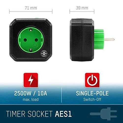 Ansmann AES 1 Zero Watt laiko valdomas atgalinės atskaitos tinklas