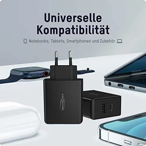 Ansmann namų įkroviklis 254PD 1xUSB 1xUSB Type-C PD 60W 4700mA