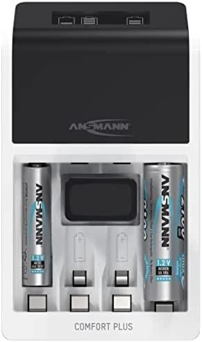 Ansmann Automatinis greitas įkroviklis 1-4 NIMH AAA/AA, 9V su LED indikacija