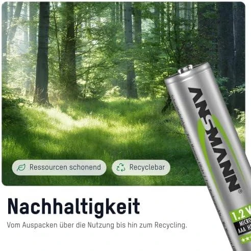 Ansmann 5035523 – Nikelio-metalo hidridas (NiMH) – 1,2 V – 550 mAh – Žalia – DECT telefonai