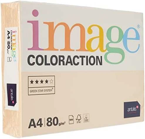 Penword Spalvotas biuro popierius Image Coloraction, A4, 80 g, Savana, lašišos rožinės spalvos, 500 lapų