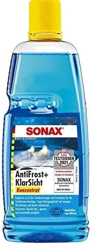 SONAX Žieminis langų apiplovimo skysčio koncentratas, 1L 332300