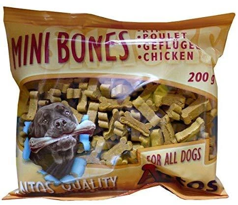 ANTOS Mini Bones Chicken maži kauliukai su vištiena 200g