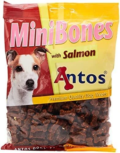 ANTOS Mini Bones Salmon maži kauliukai su lašiša 200g