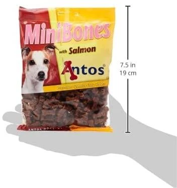 ANTOS Mini Bones Salmon maži kauliukai su lašiša 200g