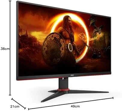 Monitorius AOC 24G2SPAE/BK, 23.8", IPS, FHD (1920x1080), 165 Hz, 1 ms, Freesync Premium, Juodos spalvos