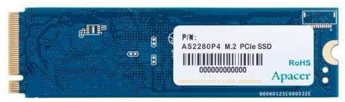 Apacer Technology APACER SSD AS2280P4 1TB M.2 PCIe Gen3 x4 NVMe