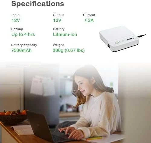 APC BACK-UPS CONNECT 12VDC 36W LITIUM-ION MINI NETWORK UPS