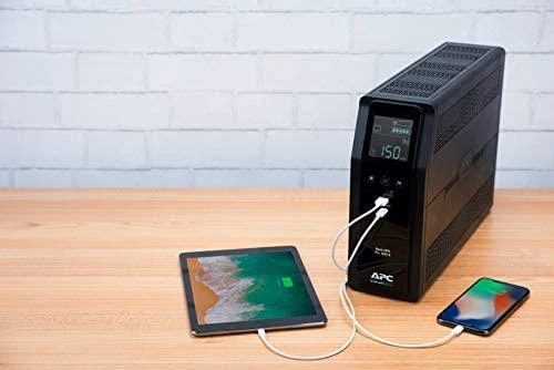 APC BACK UPS PRO BR 1600VA, SINEWAVE, 8 OUTLETS, AVR, LCD SĄSAJA
