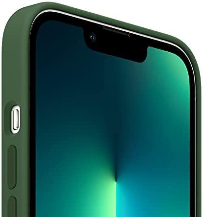 Apple iPhone 13 Pro Silikoninis dėklas su MagSafe, Žalias (Clover)