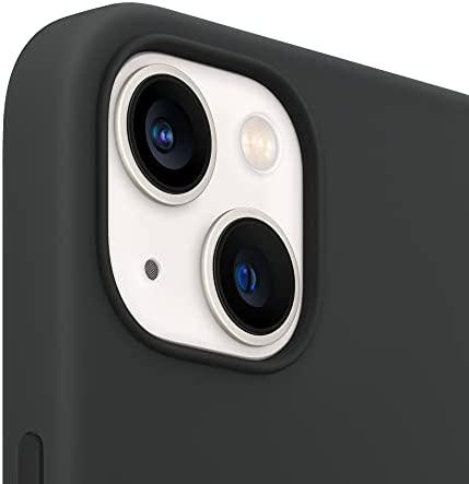 Apple iPhone 13 Silikoninis dėklas su MagSafe, Juodas (Midnight)
