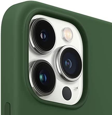 Apple iPhone 13 Pro Silikoninis dėklas su MagSafe, Žalias (Clover)