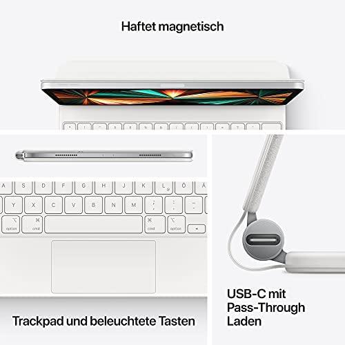 Apple Magic Keyboard, skirtas iPad Air 11 colių (2026) M4 / (2025) M3 / (2024) M2 / Air 5 (2022) / Air 4 (2020) / Pro 11 (2018/2020/2021/2022) – QWERTZ / DE – Balta