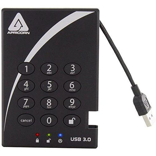 Apricorn Aegis Padlock A25-3PL256-1000 – kietasis diskas – 1 TB – USB 3.0