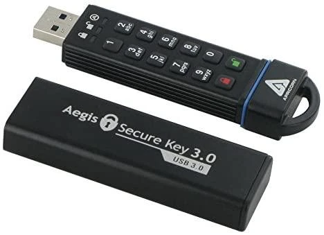 Pendrive Apricorn Aegis Secure Key 3.0, 240 GB (ASK3–240 GB)