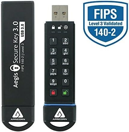 Pendrive Apricorn Aegis Secure Key USB3 480GB (ASK3-480GB)