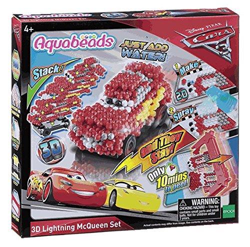 Epoch Deimantinė mozaika Aquabeads Cars (Žaibas Makvynas) 3D Lightning McQueen
