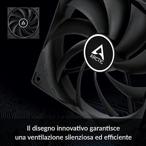 ARCTIC F12 PWM PST korpuso ventiliatoriai, 4-pin, 120mm, 5vnt.