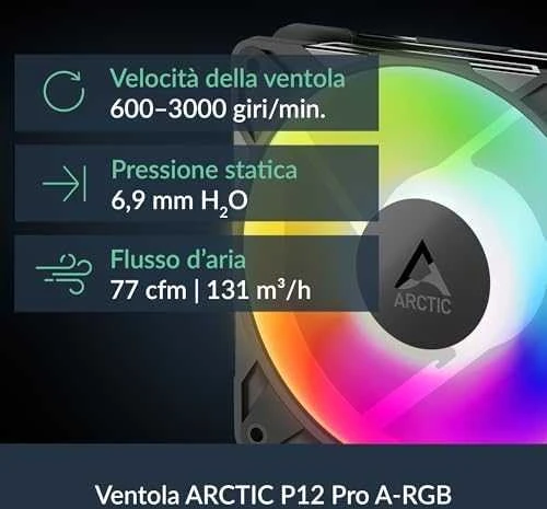 ARCTIC Liquid Šaldiklis III Pro 360 A-RGB procesoriaus aušintuvas, juodas