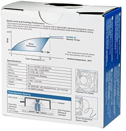 Arctic Cooling Arctic F8 Pro TC ventiliatorius (AFACO-08PT0-GBA01)
