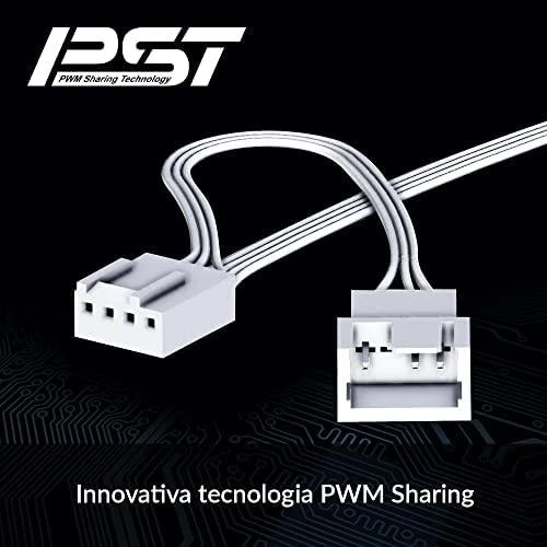 ARCTIC P12 PWM PST A-RGB korpuso ventiliatorius, 4-pin, 120mm, baltas