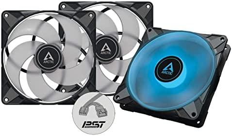 Arctic P14 PWM PST RGB 0dB juoda (3 vnt. pakuotėje) | 140 mm korpuso ventiliatorius