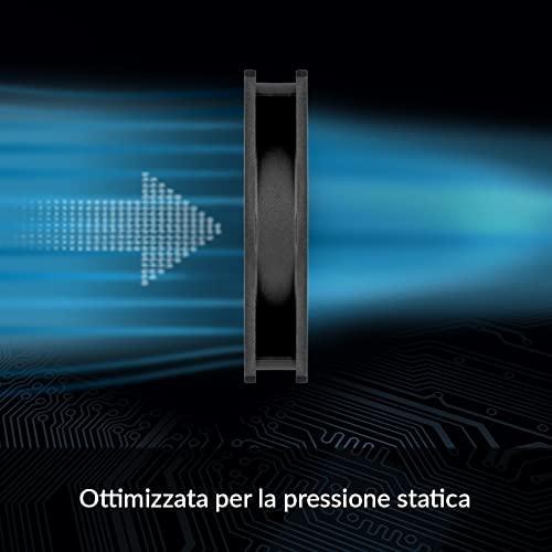 Arctic P14 PWM PST RGB 0dB juoda (3 vnt. pakuotėje) | 140 mm korpuso ventiliatorius