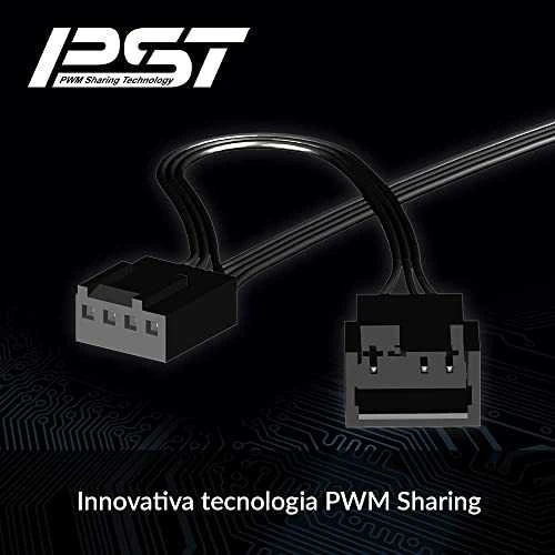 ARCTIC P14 SLIM PWM PST korpuso ventiliatorius, 4-pin, 140mm, siauras, juodas