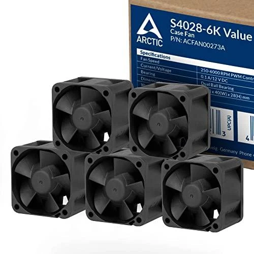Arctic S4028-6K aušintuvai, 5 vienetų pakuotė