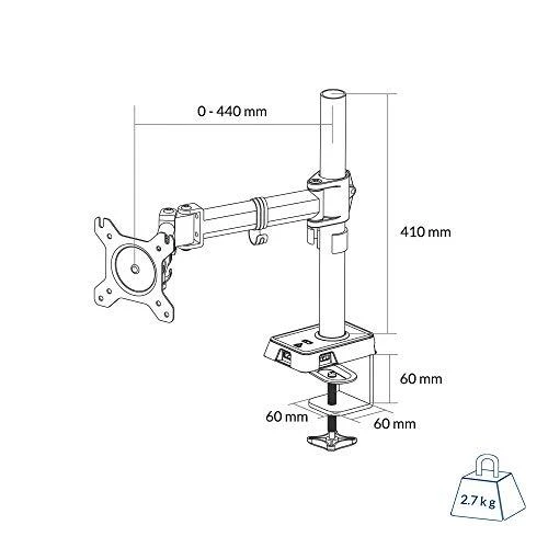 Laikiklis ARI ARCTIC Z1 (Gen 3) 124,5 cm (49") Juoda