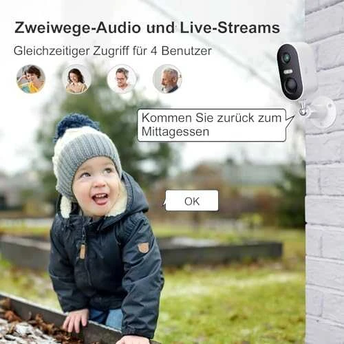 Arenti GO1+SP1 Wi-Fi baterijų kamera su saulės kolektoriumi
