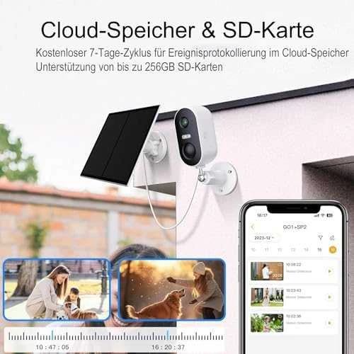 Arenti GO1+SP1 Wi-Fi baterijų kamera su saulės kolektoriumi